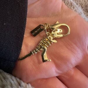 Coach Rexy Metallic Gold Dinosaur Zipper Pull